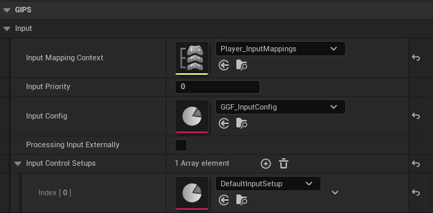 gips component settings